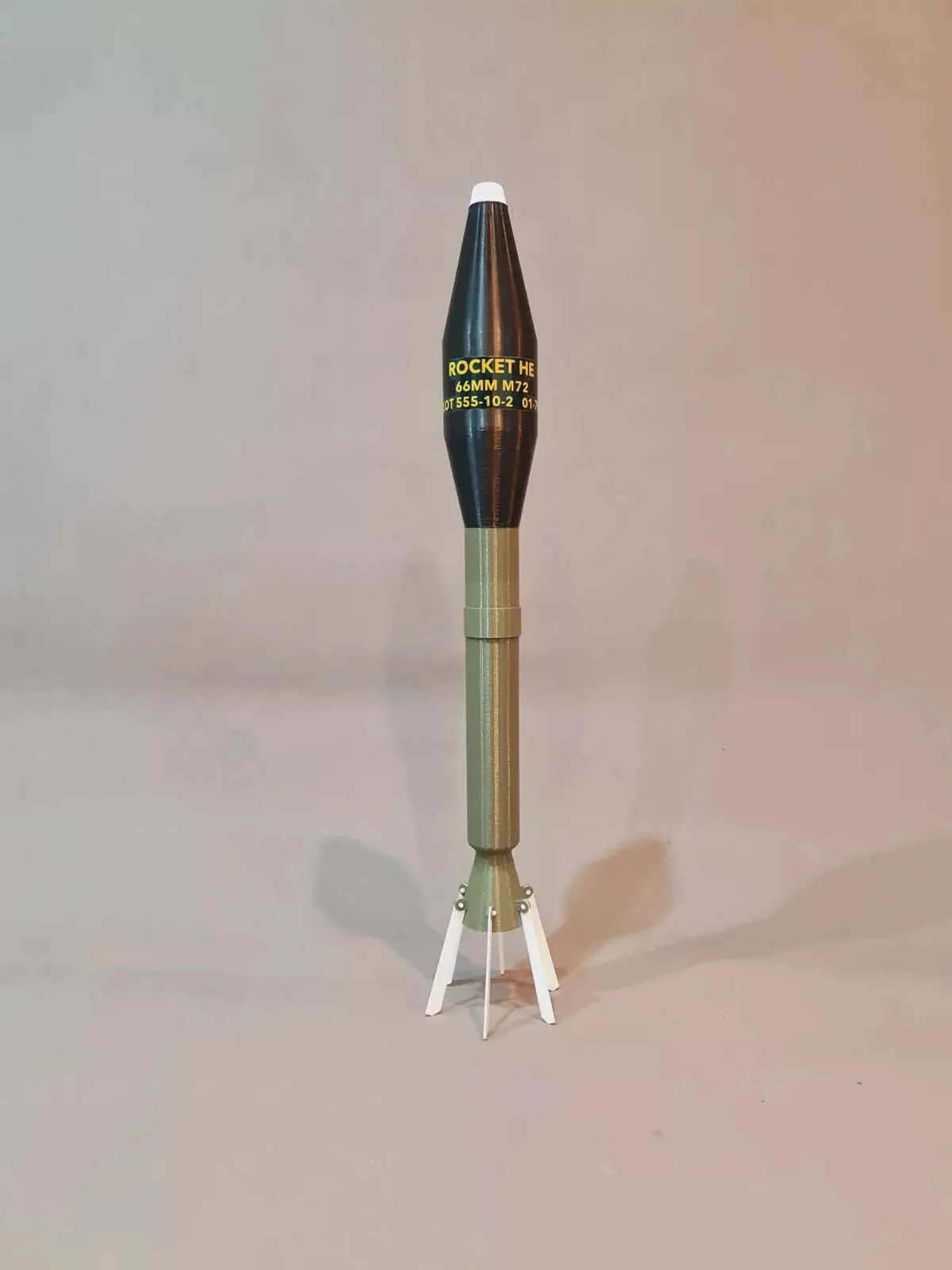 M72 LAW ROCKET Impressive Size: 508mm x 66mm Olive Green & Black Design
