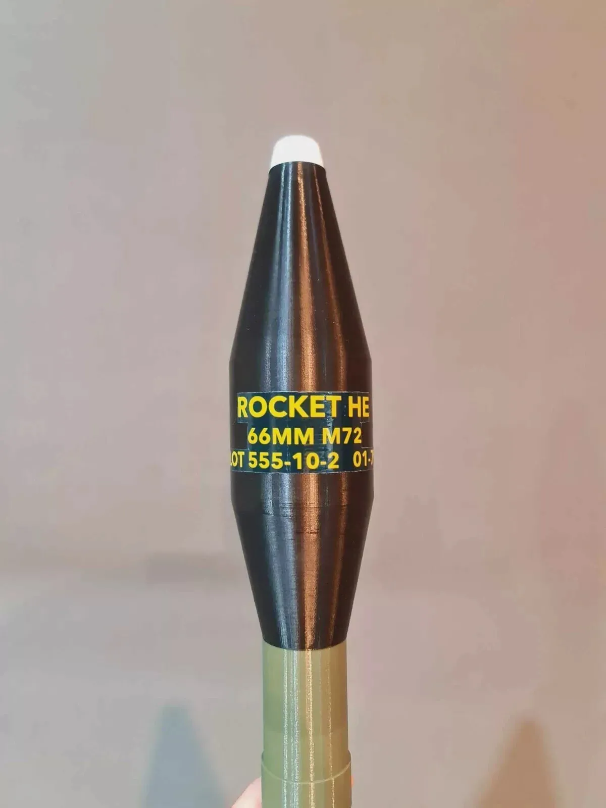 M72 LAW ROCKET Impressive Size: 508mm x 66mm Olive Green & Black Design - Image 3