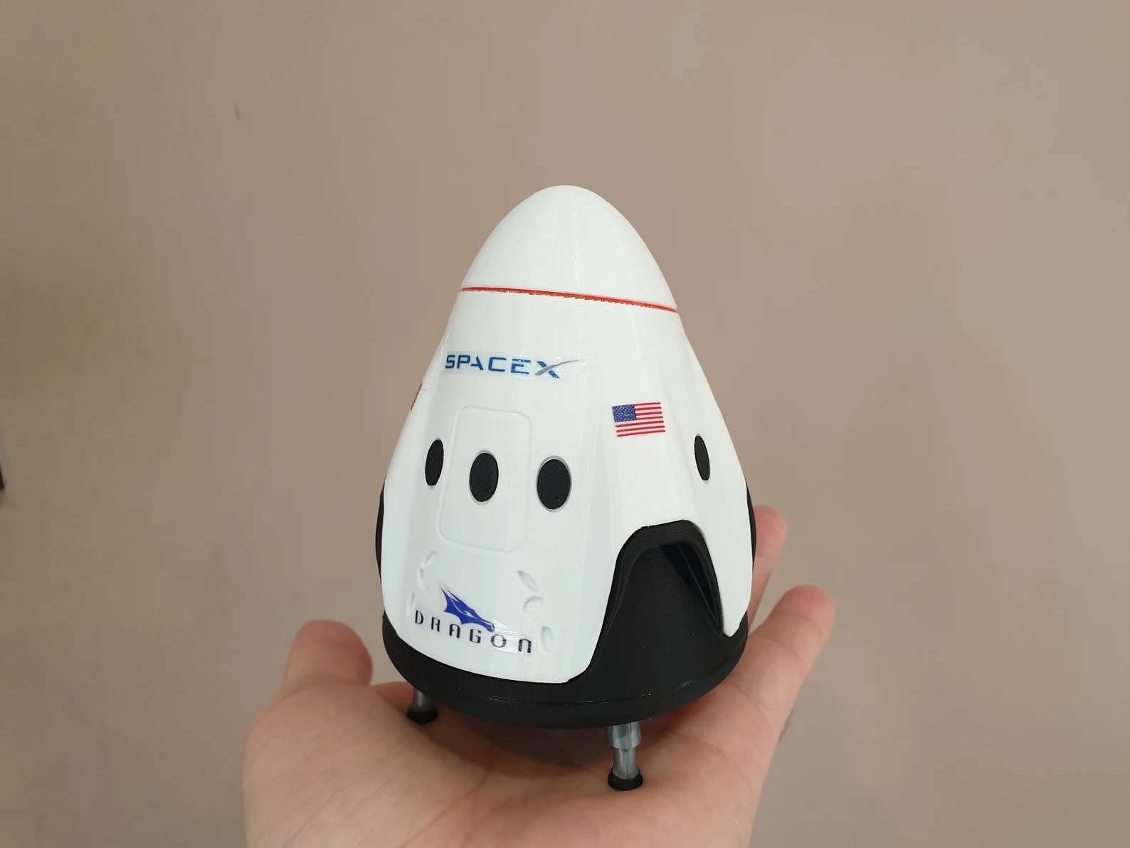 SpaceX Falcon 9 Model Rocket with Axiom-1 Crew Dragon Capsule